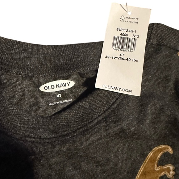 Old Navy Dinosaur Winter Longsleeve - Picture 2 of 2